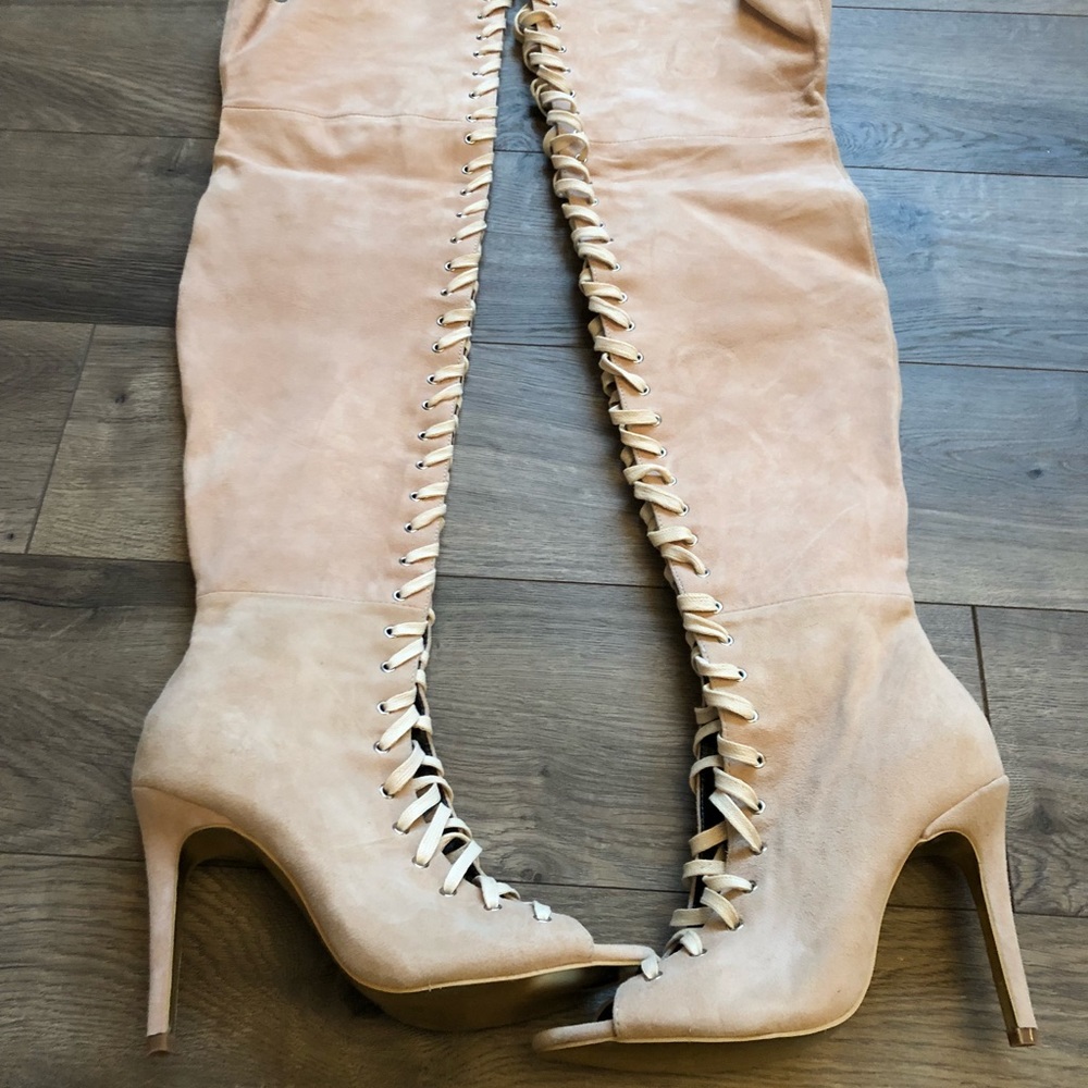 Thigh High Lace Up Boots